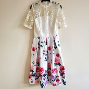 UK 8 (US size 4, S ), floral dress